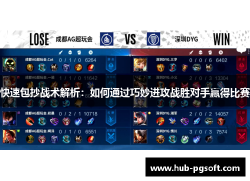 快速包抄战术解析：如何通过巧妙进攻战胜对手赢得比赛