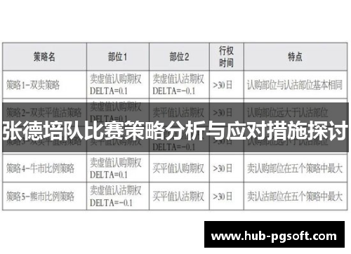 张德培队比赛策略分析与应对措施探讨